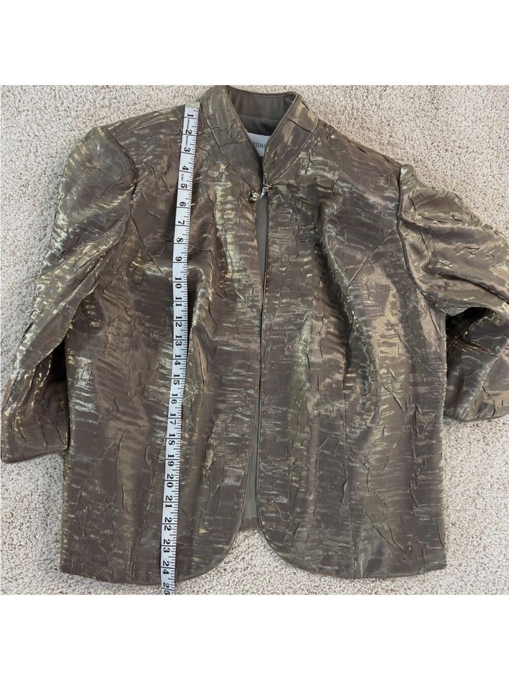 David's Bridal Dress and Jacket Mother of the Bride Groom Dress Bown Bronze - Picture 13 of 14